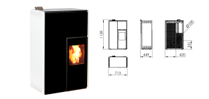 HIDROESTUFA PELLETS HIDROCOPPER ECOFOREST SLIM